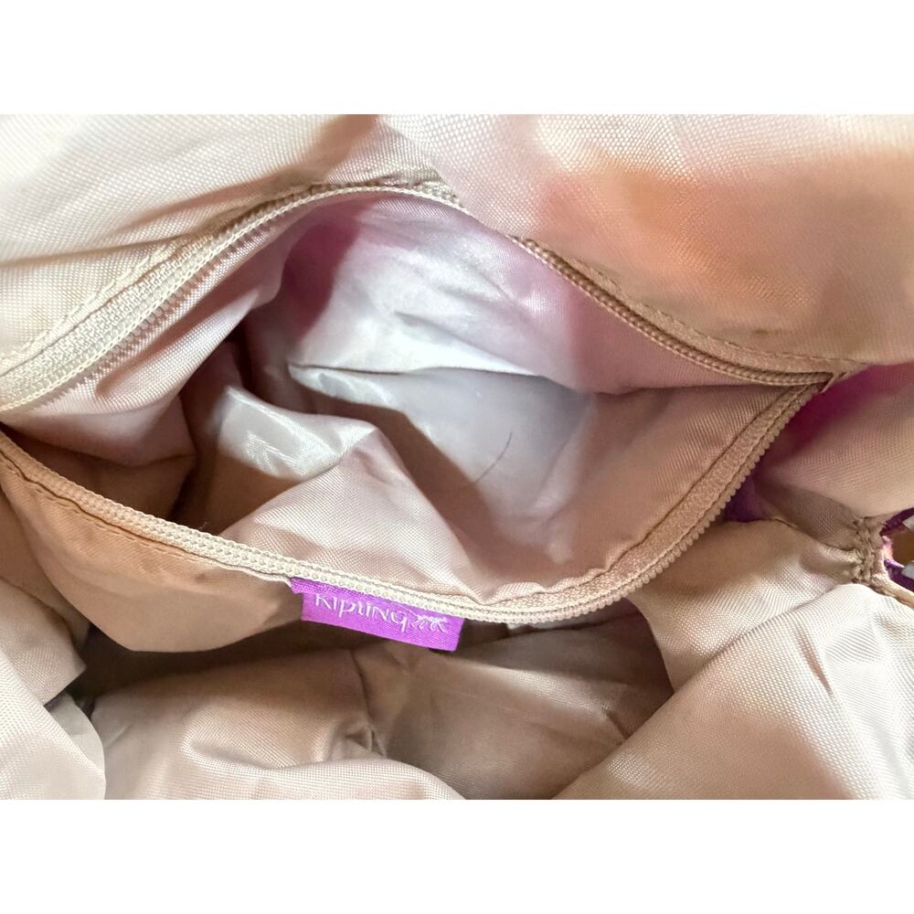 PURPLE Kipling Nicolette Crossbody bag/tote EUC - excellent condition - Picture 6 of 9